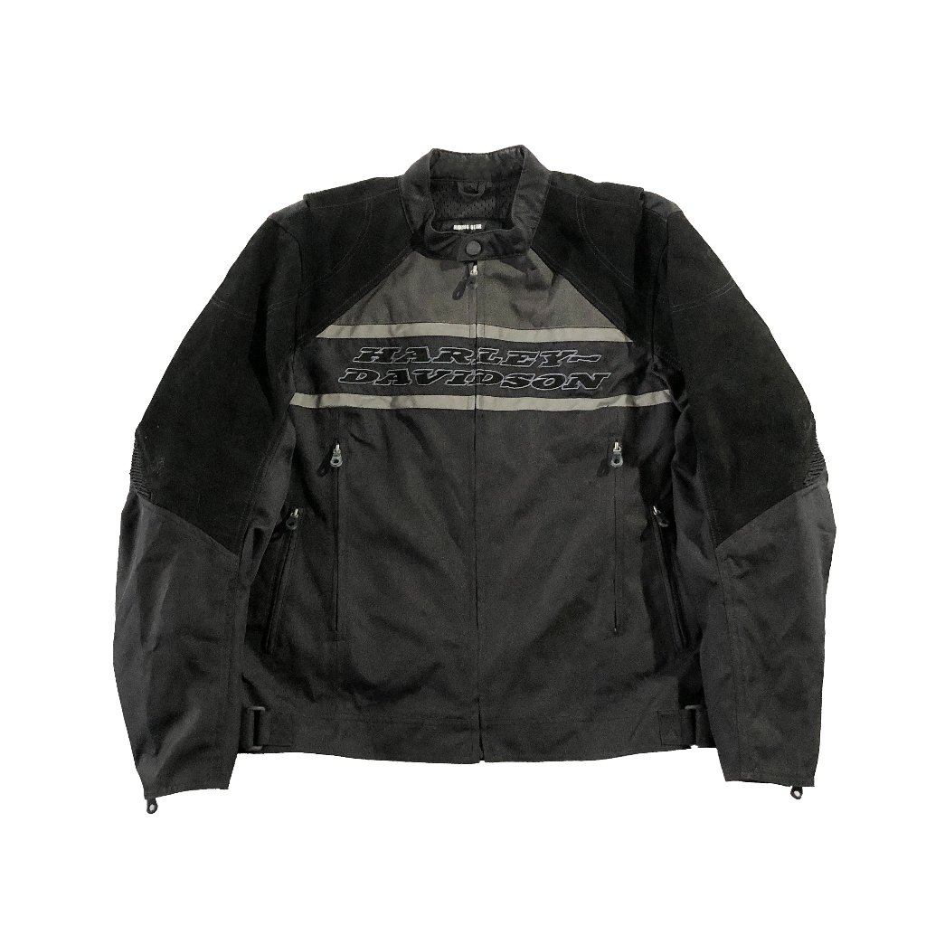 Harley-Davidson Riding Jacket Mens Sz Xl Black Commuter Power-Stretch Elbow Pad